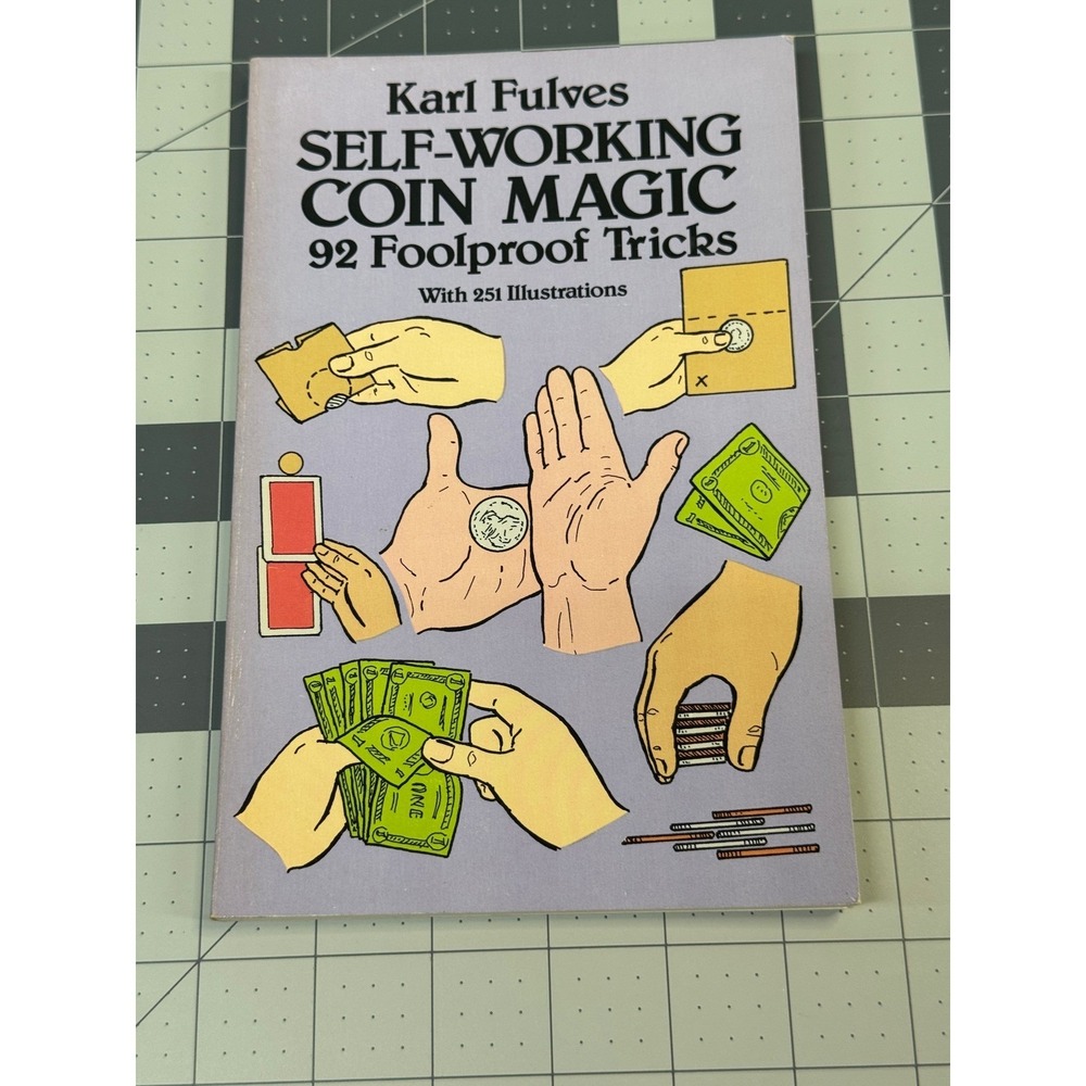 Dover Self-Working Coin Magic Karl Fulves 1989 Paperback Good 92 Tricks Magic